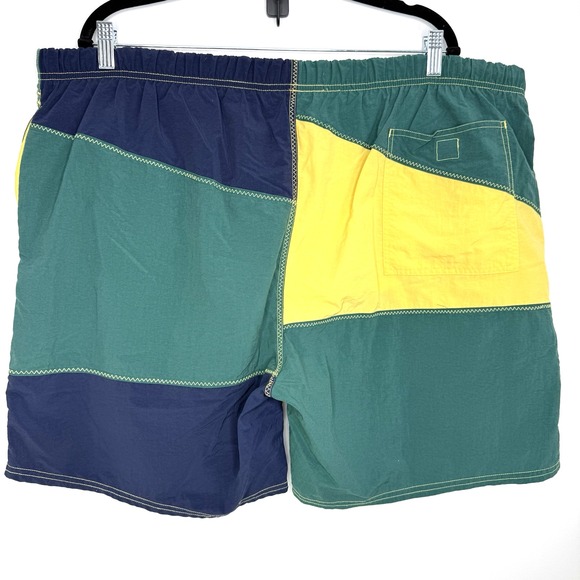 VTG 90s Nautica Mens Swim Trunks XL Colorblock Shorts No Liner Patch‎ Outdoor - Picture 5 of 12